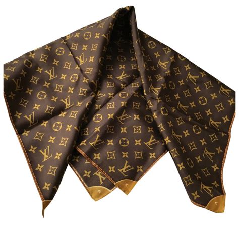 brown lv scarf|louis vuitton scarf cost.